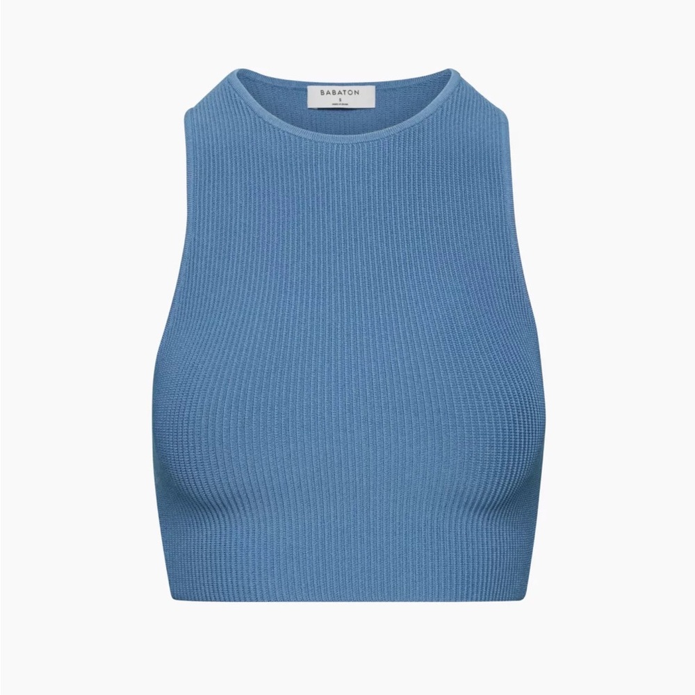 Aritzia Sculpt Knit Racer Cropped Tank